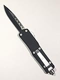 Double Action Out The Front Safety Knife Black