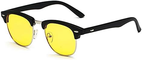 Blue Light Blocking Computer Glasses for Anti Eyestrain Anti Glare Lens Lightweight Frame Eyeglasses for Men Women Sunglasses LPLTCD (Color : 03Yellow, Size : Free)