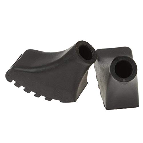 Trekking Poles Rubber Tips Anti Slip Pole Tip Cap Hiking Poles Accessory Outdoor Gadget 5cm Black 4Pcs