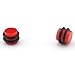 Red Magnetic Design - Acrylic Fake Plugs - Cheaters - 0G Gauge - 8mm