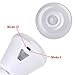 SUPERNIGHT E27 5W PIR Motion Sensor Detector LED Light Bulb Motion Activated Night Lamp for Garage Door Closet Cabinet Porch, 360 Degrees Adjustable, 2 Mode, Warm White Light