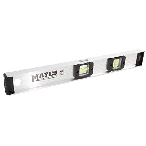 Mayes 10110 Anodized Aluminum Level, 18-Inch