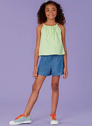 KWIK-SEW PATTERNS K0259A Kwik Girl's Shorts, Top, and Dress Sewing Patterns by Ellie Mae Designs, Sizes 7-14