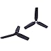 Lego Parts: Plane/Helicopter Propeller 3 Blade - 9 Diameter (Service Pack of 2 - Black)