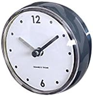 Shineweb Waterproof Suction Cup Wall Clock Decor Shower Timer Decor Bathroom Kitchen (Dark Grey)