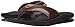 Reef Men's Leather Fanning Sandal, Brown/Brown, 11 M US