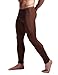 K-Men Men Ice Silk Underwear Low Rise Slim Legging Tight Pant Mesh Long Trousers