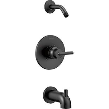 Delta Faucet T14459-BLLHD Trinsic Monitor 14 Series Tub & Shower Trim-Less Head, Matte Black