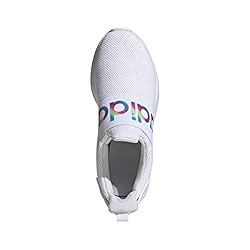 adidas Lite Racer Adapt Running Shoe, White/Light