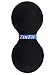 Ultimate Peanut Massage Ball for Myofascial Release | Double Lacrosse Ball for Trigger Point Therapy, Foot & Pain Relief | Yoga Therapy Double-Ball | Relieve Muscle Nots, Tension & Soreness (Black)