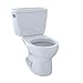 Toto Eco Drake® 1.28 GPF Two-Piece Toilet CST743E#01 Cotton