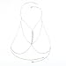 Glamaker Women's Sexy Halter Body Chain Jewelry Bikini Bra Necklace Silver