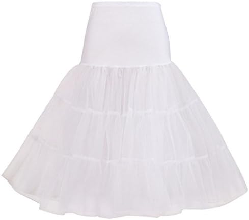 Happyus Women's 50s Vintage Petticoat Skirts Crinoline Tutu Underskirts