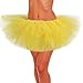 belababy Yellow Women Tutu Classic 5 Layers Tulle Skirt, One Size