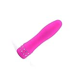 Personal Wand Massager by CYCTECH®，Cordless Electric Handheld Vibrating Massager Powerful Hand held Magic Stress Relief Silicone Foot Back Neck Body Vibration Toy (Red)