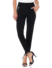 Pantalón para dama con bolsillos con cremallera