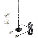 CB Antenna 14 Inch for Handheld CB Radio 27 Mhz Antenna Full Kit with Heavy Duty Magnet Small Mount PL-259 Connector Mobile/Car Radio Antenna Equipped with BNC to SO-239 Adapter by LUITON
