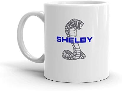 MUSTANG SHELBY LOGO 11 Oz White Ceramic