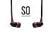 BRAINWAVZ S0 in-Ear Earbuds Noise Isolating Earphones Clearwavz Remote & Microphone Stereo Headphone Headset for iPhone iPad, iPod & Android Devices (Black)
