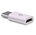Josi Minea x5 Pcs USB 3.1 Type C (USB-C) to Micro USB Adapter Connector for Samsung Galaxy S8 & S8 Plus, Google Pixel, GoPro HERO5, LG G6 & G5, Nexus 5X/6P New Macbook & OnePlus 3/2 - White [ 5 Pack ]