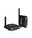PAKITE PAT-635 5.8 GHz 24 Channels SD Wireless AV Sender, 656 FT Audio Video Transmitter & Receiver, Wireless RCA Extender, Stream from CCTV, VCR, DVD Player STB to SD TV, Black