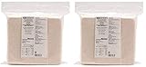 MUJI Makeup Facial Soft Cut Cotton Unbleached 60x50 mm 180pcs　ｘ　2 Packs (Total 360 Sheets) Value Set