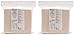 MUJI Makeup Facial Soft Cut Cotton Unbleached 60x50 mm 180pcs x 2 Packs (Total 360 Sheets) Value Set
