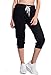 SPECIALMAGIC Women's Sweatpants Capri Pants Cropped Jogger Running Pants Lounge Loose Fit Drawstring Waist with Side Pockets