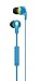 Skullcandy Smokin' Buds 2 Earbuds with Mic Hot Blue/Hot Lime, One Size