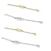 SWONVI (TM) 6pcs Gold & Silver Necklace Extenders 4