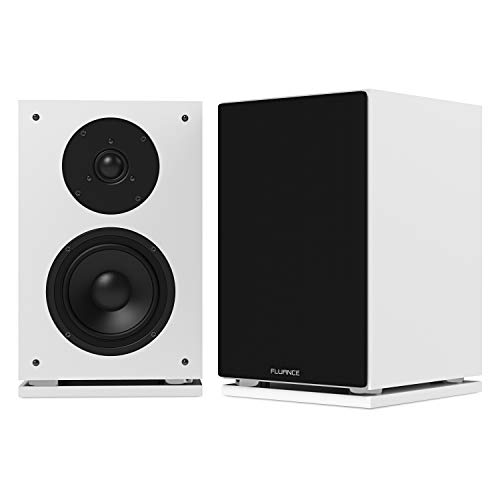 Fluance SX6WH High Definition Two-Way Bookshelf Loudspeakers - White - Thumbnail 3