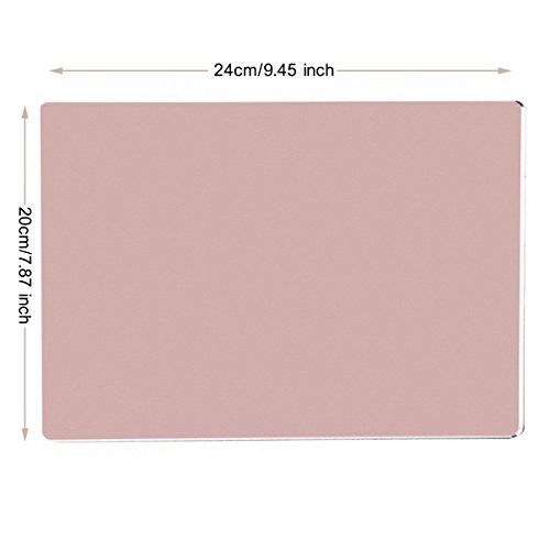 Mouse Pad,Qcute Gaming Aluminum Mouse Pad 9.45 X 7.87 Inch W Non-Slip Rubber Base & Micro Sand Blasting Aluminum Surface for Fast and Accurate Control (Large, Rose Gold) - Thumbnail 4