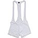 YiZYiF Men's Jockstrap Bodysuit Soft Thin Freestyle Wrestling Singlet Underwear White X-Large