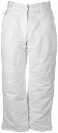 Womens White Waterproof Ski Pants Size 1X (xl runs large) SIZING 40" WAISTLINE 50" HIPS