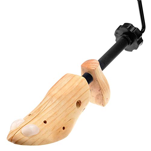 PiggiesC Unisex Women Men Wooden Adjustable 2-Way Shoe Stretcher Expander Shaper Tree M