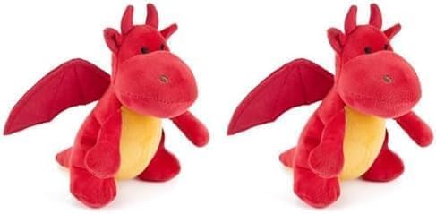 Zappi Co Dragon Plush Toy Set 12-15cm Soft Cuddly Playmate Pack of 2