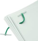 Paper Sense Treasury Tags 100 Pack Green 76mm Plastic Ends Paper Binders view 3