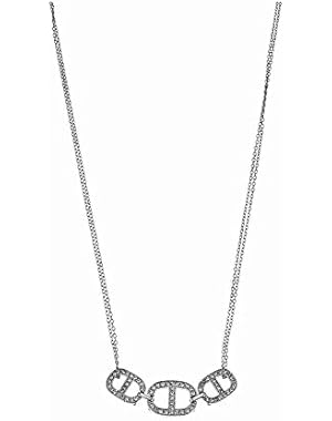 MKJ4454 Silver Maritime Links Pendant Necklace