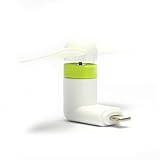 Premium Pocket Size Portable Cooling Fan For Apple 8 Pin Lighting Devices - Suitable For iPhone 5, 5s, 6, 6s, 6s+, iPod Touch and iPad (White)