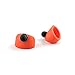 Finger Stylus Ring; On-hand Ring Stylus with Dust-plug and Keychain for Capacitive Touchscreens; Set of 2 TxtRng;) Text Ring designed for thumb or index (Small, Orange)