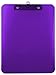 Trade Quest Plastic Clipboard Transparent Color Letter Size Low Profile Clip (Pack of 6) (Purple)