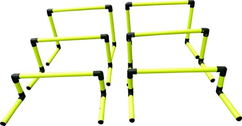 Sportsgear Set Of 6 Adjustable Speed Agility Hurdles Set 6" 9" 12" (2 Each)