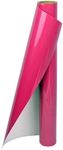 ZELIN 15" x 5' Iron on Heat Transfer Vinyl Roll HTV for Silhouette Cameo, Cricut - or Use with Heat Press Machine Tool DIY (Dahlia Red)
