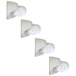 Evelots 360° Motion Activated Sensor 7 LED Wireless Indoor/Outdoor Lights, Weatherproof, 4 Pack