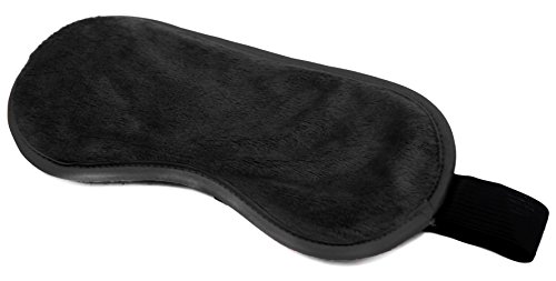 Sleeping Mask Plus Adjustable Fur Leather Handcuffs Whip Set (Black)