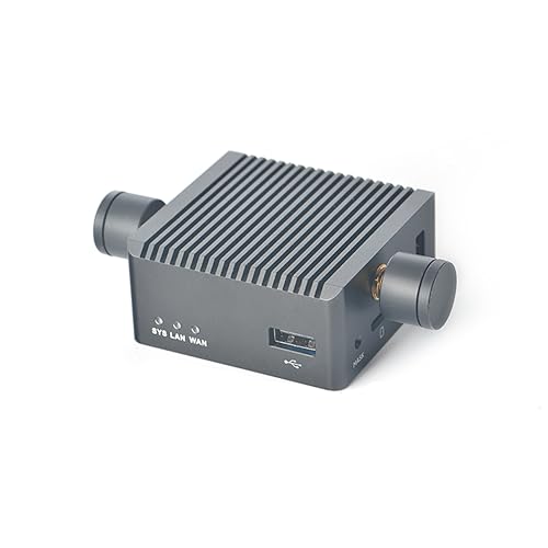 Nanopi R2S Plus Wireless Mini WiFi Router OpenWRT, Portable Smart Home Office Gateway, Rockchip RK3328 Soc DDR4 1GB RAM 32GB eMMC, Onboard Dual Gbps Ethernet M.2 WiFi Module Support Debian Ubuntu