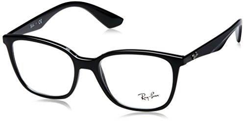 Ray-Ban Men's RX7066 Eyeglasses Shiny Black 52mm