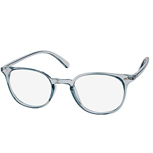 LifeArt Blue Light Blocking Glasses,Computer Reading Glasses,Transparent Lens,Reduce Headaches&Eyestrain,Stylish for Women/Men (+3.75 Magnification, PD341_c3)
