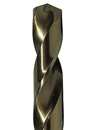 drill america D Ammco, broca de cobalto (a 20.00 milímetros), punto de división, acabado de oro, longitud Jobber, Ronda Shank, Flauta espiral, 1