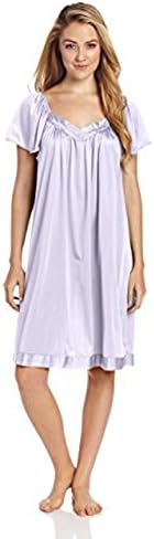 Women's Coloratura Sleepwear Short Flutter Sleeve Gown 30109